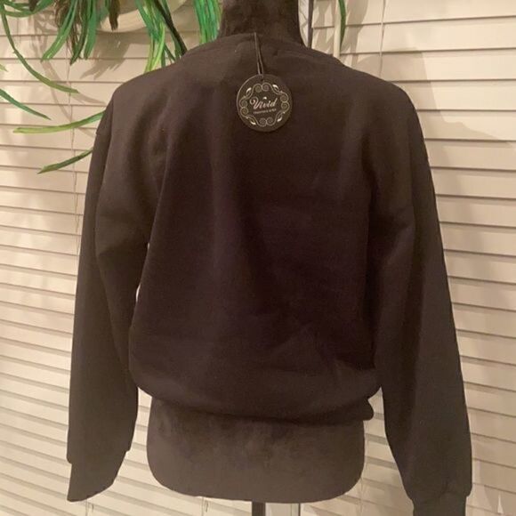 SWEATSHIRT with red bottom picture size medium color black - Picture 4 of 5